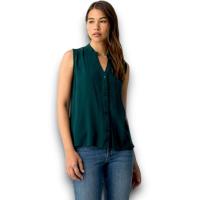 Blusa Lynx Verde Tiffosi - Sin Mangas y Tejido Arrugado La Mujer Barbuda - details 1