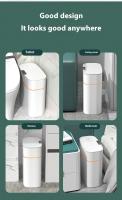 Bandeja De Papel Y Sandwich Inteligente Automática Para Baño Recipiente De Basura Eléctrico Con Cubierta Estrecho - details 6