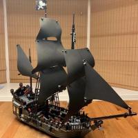 Bloques De Construcción MOC Pirates of the Caribbean Ship Revenge Warship Black Pearl Para Niños Juguetes De Armar Regalo - details 4