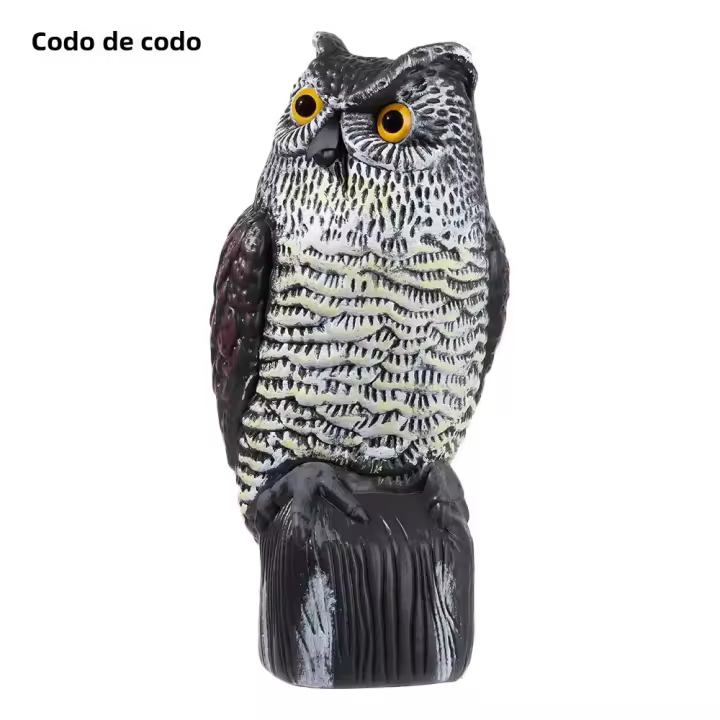 Adorno De Jardín Con Cabeza Giratoria De 360 Grados De Falso Oso Realista Repelente De Pigeon Y Crow Control De Alimentos Pestes Para Mantener Lejos Los Pájaros - 1