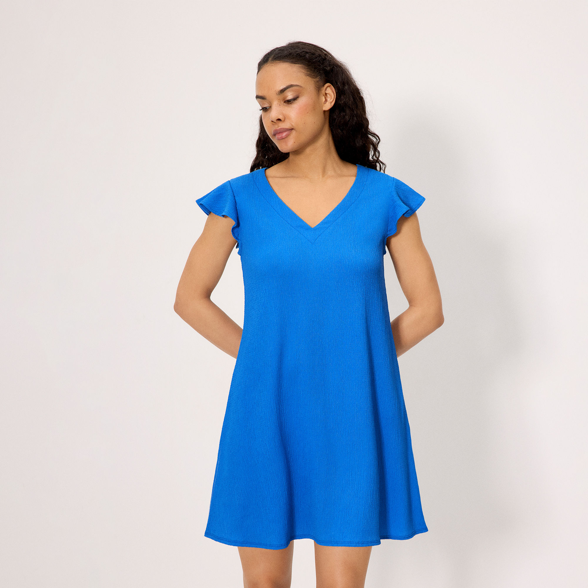 Ysabel Mora - Vestido corto ligero azul