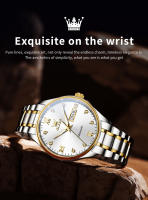 Reloj Mecánico OLEVS 9955 Original Acero Inoxidable Resistente Al Agua Luminoso Calendario De Negocios Lujo Reloj De Muñeca Automático - details 8