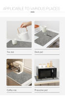 Juego De 4 Tapetes De Estilo Tela En PVC Sintético Blanco Lujo Impermeable Para Cocina Forma Rectangular Decoración De Mesa - details 7