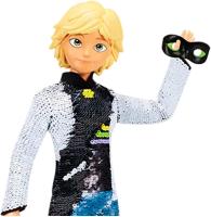 Miraculous Ladybug y Cat Noir – Muñeco con Lentejuelas – Adrien – Muñeco de 26 cm - details 6
