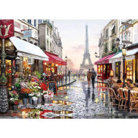 Rompecabezas De 1000 Piezas De Calle De París Juego Educativo Para Adultos Y Niños Decoración Del Hogar Divertido Y Desafiante - details 2