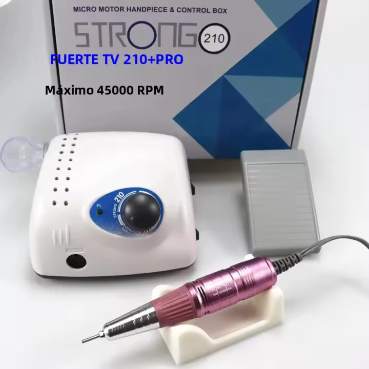 Nueva Máquina De Uñas Eléctrica 210 ProIV 65W 45000 RPM Con Corte Para Manicura Y Pulido De Uñas Conjunto De Herramientas De Acrylic - 1