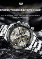 Reloj De Pulsera Mecánico OLEVS 6654 Para Hombre Lujo Cronógrafo Automático Resistente Al Agua Luminoso Marca Top Deportivo Con Fecha - details 12