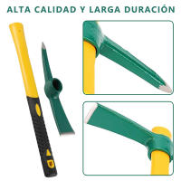 EasySpeed Piqueta de Albañil, Pico Pequeño Obras, Alcotana, Picachón Extrafuerte de Forja, Herramienta de Mano para Excavaciones, Albañilería, Reformas, Demolición, Acero Forjado,  Mango Resistente - details 5
