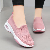 Zapatillas De Verano Para Mujer Zapatos Casuales Transpirables Zapatillas De Tela Suela De PVC Tacón Medio Envío Gratis - details 6