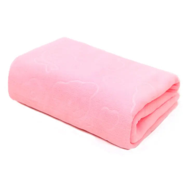 Toalla De Baño Para Mascotas Suave Y Absorbente Para Secado Rápido De Perros Y Gatos Tela De Microfibra Colores Ligero Rosa Morado Azul Tamaño 35x70cm - 1