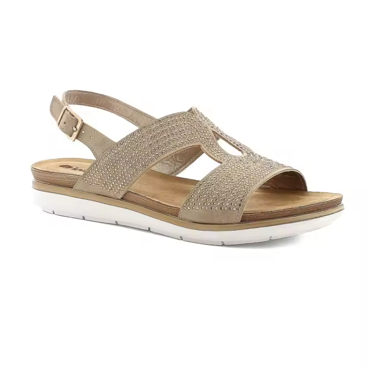 Sandalia confort Inblu para mujer PG34 color beig - 1