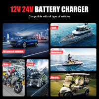 Cargador Automático Inteligente De Batería 12V/20A 24V/10A Maintener Para Coche Y Motocicleta Con Pantalla LCD AGM Y Ácido Plomo - details 14