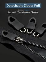 10pcs Accesorios Para Cremalleras Desmontables Cabeza De Cremallera Universal De Aleación De Latón Para Maletas Escuelas Uniformes Ropa Y Zapatos Reemplazo De Cremallera De Jeans - details 0
