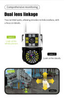 Cámara IP Neye 4K/8MP WiFi Dual Lente Pantalla Exterior Y Interior Seguridad CCTV Para Hogar Y Jardín Resistente Al Agua - details 3