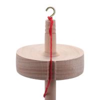 Eje De Madera Para Tejido Herramienta De Artesanía Para Principiantes Accesorios De Costura Hogard Yarn Spin Whorl Carved Hand - details 9