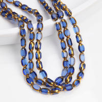 48pcs Cuentas De Vidrio Amarillas De 4x6mm Para DIY Hecho a Mano Collar Pulsera Accesorios Para La Creación De Ropa - details 6