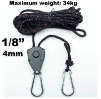 6Pcs Atado De Tira De Tenda Para Acampar Cuerda De Aterrizaje Rápido Gancho De Herradura Pulley De Hebilla Ratchet Para Tenda - details 1