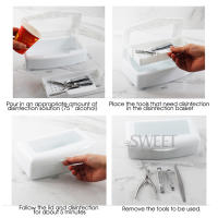 Caja De Desinfección Para Uñas Rosa SAG08: Estérilizador De Herramientas De Manicura Y Aparatos De Salón De Belleza Metal - details 2