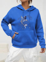 Sudadera De Mujer Con Capucha Estampada De Koi De Buena Suerte Estilo Casual Harajuku De Poliéster Suave Con Bolsillo Para Otoño Multicolor - details 14