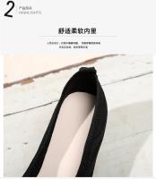 Zapatillas Planas De Puntera Punzante Para Mujer En Color Sólido Zapatos Slip on Transpirables Y Casuales Ballet Loafers - details 19