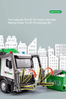 Camión De Basura a Escala 1:24 Con Sonido Y Luz Vehículo De Transporte De Ingeniería a Escala Juguete De Coche De Aleación Para Colección Y Regalos Verde Metal + Chasis De Plástico + Neumáticos De Goma - details 8