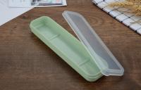 Caja De Comedor Portátil Multicolor Con Cubierta Transparente Estuche De Alimentos Ecológico Para Estudiantes Y Hogar Incluye Cuchillo Fork Cuchara - details 13