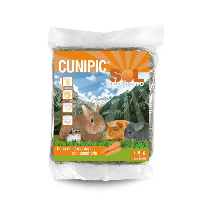 Cunipic Sol de heno con zanahoria 500 gr - 1
