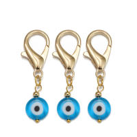 Lucky Eye Set De 3 Llaveros Con Piedras De Ojo Turco Y Mano De Fatima Llavero De Aleación De Metal Para Coche Y Bolso - details 17