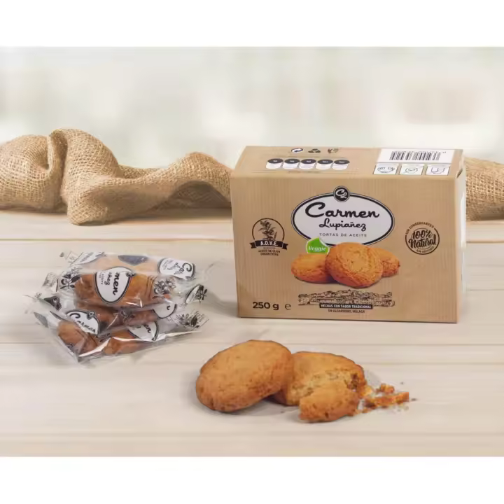 Torta De Aceite Carmen Lupiañez 250 gr - Paquete 6 Uds - 1