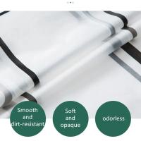 Cortina De Ducha De Baño Impermeable PEVA Moderna Con Patrón Geométrico Y Cuadros Estilo Rústico Decoración Familiar Translúcida - details 7