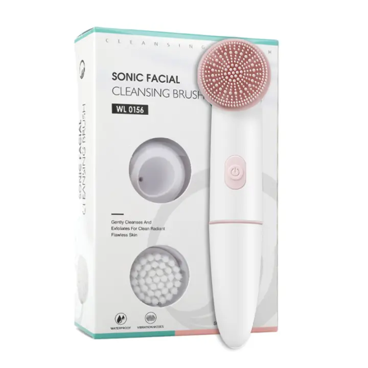 Limpieza Profunda Rotatoria Eléctrica Portátil 3-en-1 Herramienta De Belleza USB Impermeable Cepillo De Limpieza Facial Multifuncional - 1
