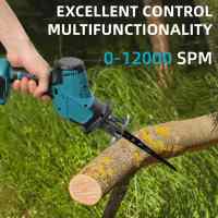 3600w 12000spm Brushless Reciprocating Saw Cordless Chainsaw Wood Metal Cutting Saw Power Tool For Makita 18V Battery - details 0