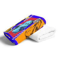 Toalla De Playa Para Niños Con Patrón De Coche De Dibujos Animados Toalla De Microfibra Sin Arena Para Baño Piscina Camping Viajes Absorbente Rápido Lavable Máquina Tamaño Rectangular 100% Poliéster 240gsm - details 2