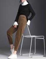 Pantalones Casuales De Cordón Para Mujer Gruesos Y Cálidos Leggings De Otoño E Invierno De Alta Cintura Estilo Harem Talla Alta Elasticidad Ajuste Regular Largo Hasta La Rodilla - details 13