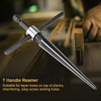 Broca De Tornillo Tapered Con Manija T Handle Para Boquilla De Puente Reamador De 6 Abrazaderas Herramienta De Corte Para Carpintero 5-16mm - details 5