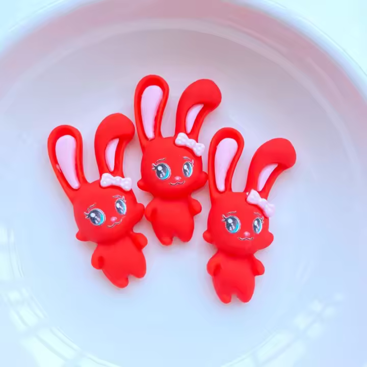 10Pcs Mini Figuras De Conejitos De Resina Lindos Para Manualidades Y Decoración De Joyería Accesorios De Artesanía DIY - 1
