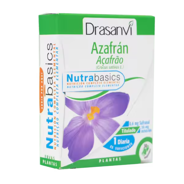Drasanvi Azafrán 30 Cápsulas para Equilibrio Nervioso y Estado de ánimo Positivo - 1