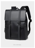 Mochila Negra De Cuero Genuino Para Hombre Bolsa De Viaje Casual Gran Capacidad Para Portátil De 14 Pulgadas Mochila Deportiva Con Manija Suave Estilo Preppy - details 14