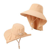 Sombrero De Bolso Para Mujer Verano Protección Solar Transpirable Con Pañuelo Capa De Piel Ligera Para Playa Viajes - details 4