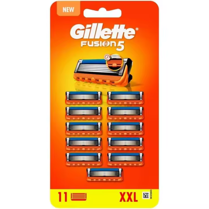 Gillette Fusion5 Cuchillas de afeitar para hombres, paquete de 11 recambios de cuchillas de afeitar con recortador de precisión - 1