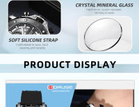 Reloj De Pulsera De Cuarzo BORUSE Para Hombre Cronógrafo Negocio Impermeable De Silicona Estilo Casual Y Moda - details 9
