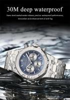 Reloj De Pulsera Para Hombre POEDAGAR Lujo Resistente Al Agua Con Manecillas Luminosas Cronógrafo Acero Inoxidable Cuarzo Reloj Hombre - details 8