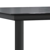 vidaXL Juego de comedor para jardín 3 piezas acero y textilene negro - details 5