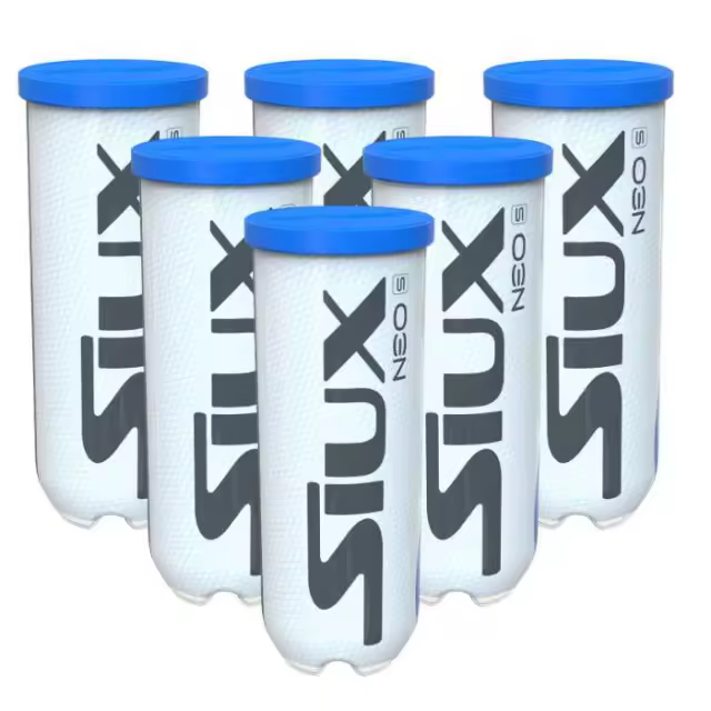 6 BOTES 3 BOLAS SIUX NEO SPEED, pelotas de pádel diseñadas para optimizar el rendimiento. Mejora tu experiencia jugando en la pista con estas pelotas de pádel de Siux. - 1