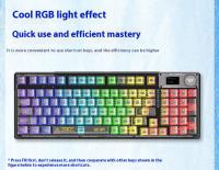 Teclado Mecánico Inalámbrico AULA F98PRO Transparente Bluetooth 2.4G RGB Retroiluminado Interchangeable Para Gaming Y Customización - details 15