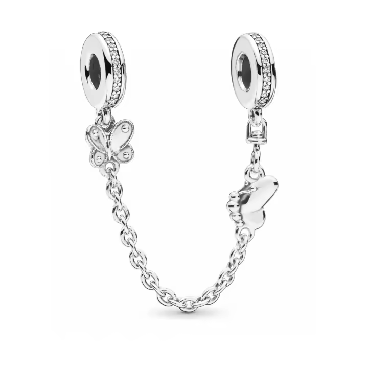PANDORA Cadena de Seguridad Mariposas 797865CZ-05 - 1