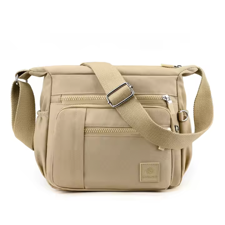 Bolso simple para las Mujeres con los compartimientos múltiples, El Bolso de las mujeres ocasionales y versátiles, Bolso texturizado del viaje, capacidad Grande, Bolso de moda del Mensajero - 1