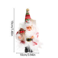 Muñeco De Navidad De Peluche Santa Claus De Pie Decoración Colgante Para Navidad Esquí En Remolque Sled Ornamento Para Árbol De Navidad - details 3