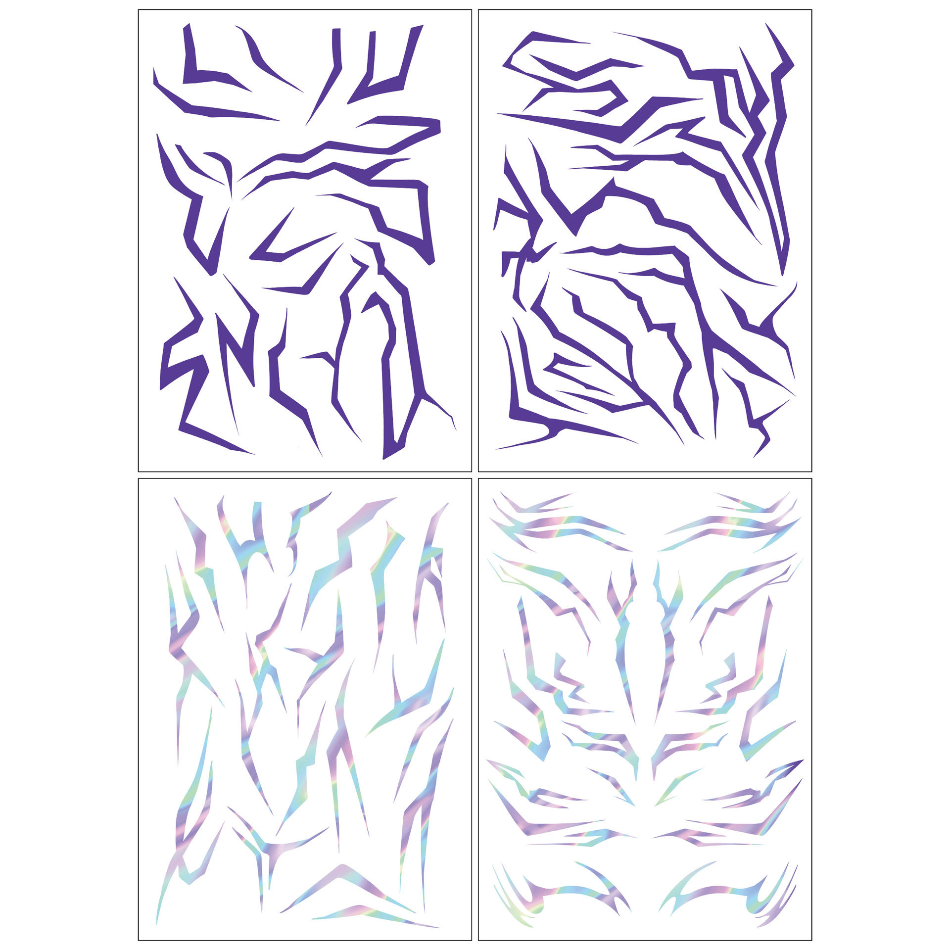 Juego De Tatuajes Temporales KPop Demon Hunters 2025 Con Patrones De Rumi Y Jinu Para Cumpleaños Y Cosplay De Halloween Haloween MOV