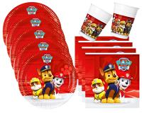ZIRIZON - Vajilla  para Fiesta Patrulla Canina 6 Invitados con platos de cartón, vasos y servilletas , vajilla compostables, biodegradables,vajilla de fiesta de cumpleaños - details 0